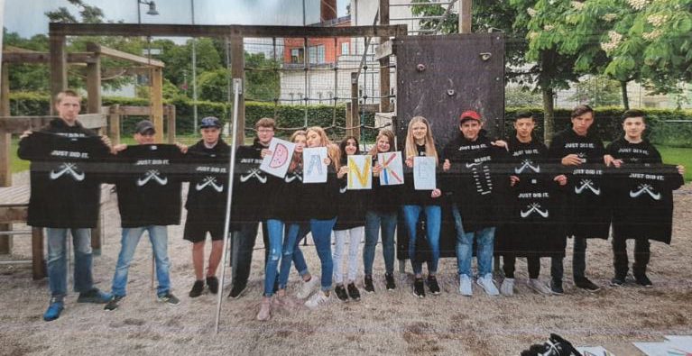 Abschlussklasse der Rupert-Egenberger-Schule
